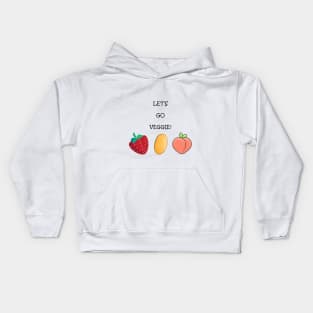 Let's go veggie! Kids Hoodie